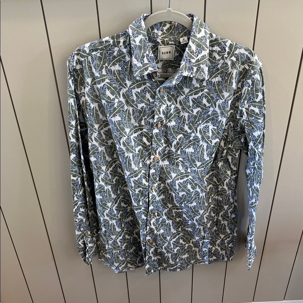 Men's Green Patterned Shirt